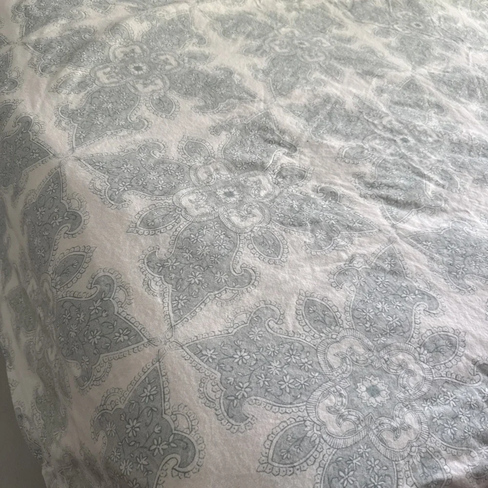 Pottery Barn Cotton Blend Duvet Cover Twin 86X68 Floral Cottagecore